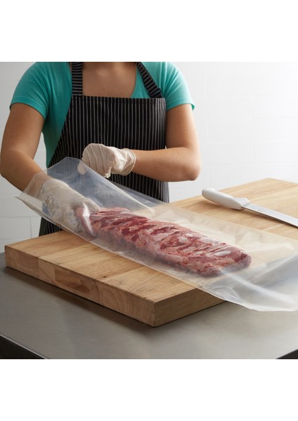 - 20 cm x 10 mt - Çift Tarafı Tırtıklı Vakum Rulosu