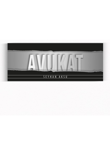 Kişiye Özel Avukat Duvar & Kapı Isimliği (Model 11)