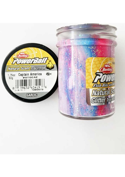 Power Bait Natural Scent Glitter - Captain America