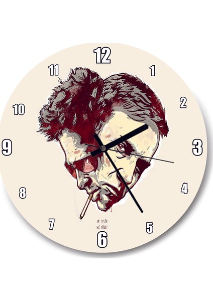 Cakatablo Fight Club Jack ve Tyler Duvar Saati