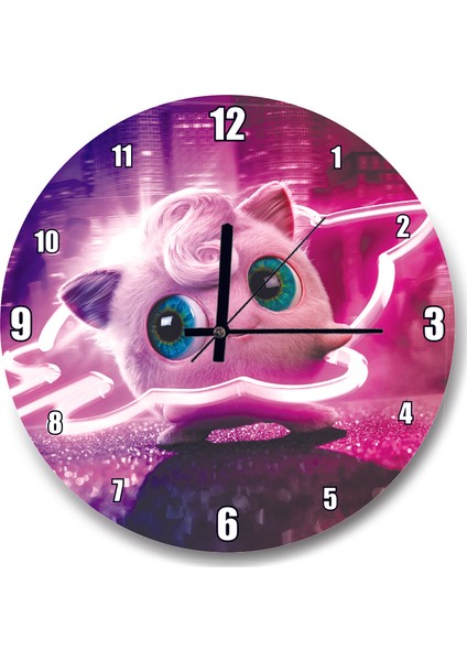 Cakatablo Pokemon Jigglypuff Duvar Saati