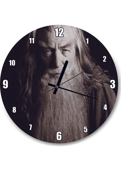 Cakatablo Yüzüklerin Efendisi Gandalf Duvar Saati