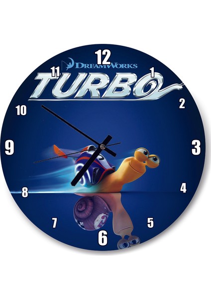 Cakatablo Turbo Film Posteri Duvar Saati