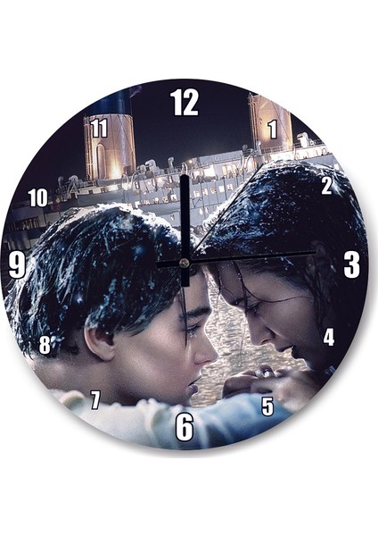 Cakatablo Traşlanan Boyalı Kalem Artıkları Duvar Saati