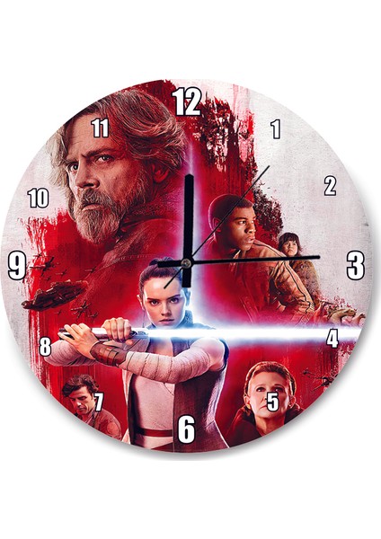 Cakatablo Star Wars Film Afişi Duvar Saati