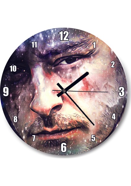 Cakatablo Bilim Kurgu Adam Kurgu Bilim Resmi Fütüristik Duvar Saati