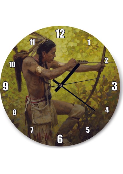 Cakatablo Av Daki Kızılderili Duvar Saati