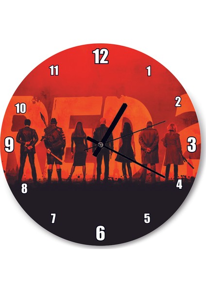 Cakatablo Red 2 Poster Duvar Saati