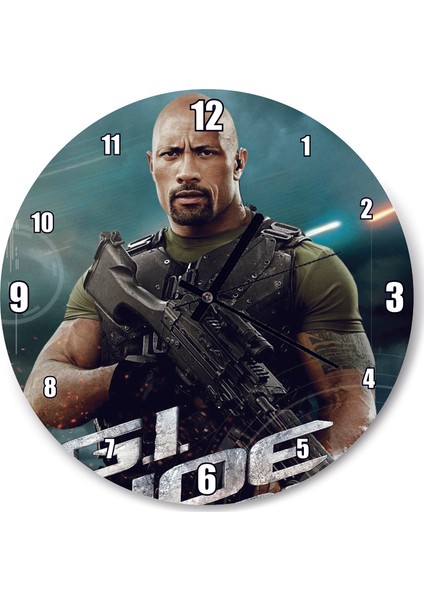 Cakatablo Gi Joe The Rock Duvar Saati
