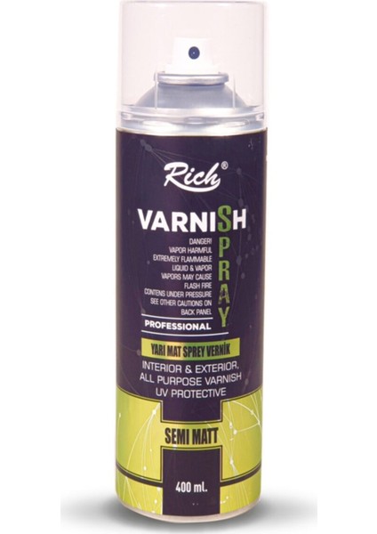 Yarımat Sprey Vernik 002 400 ml