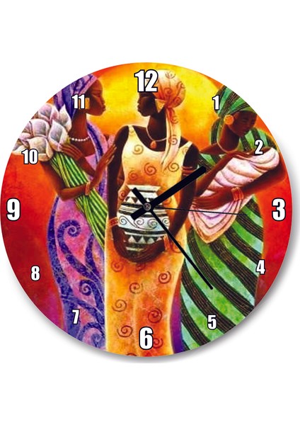 Cakatablo Gunesin Kızları Duvar Saati