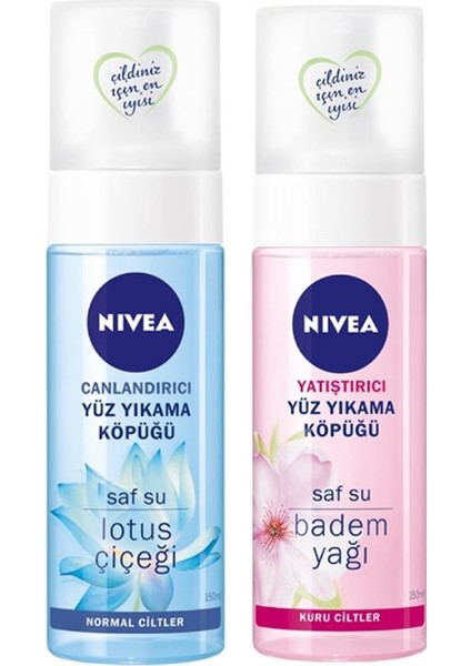 Yüz Yıkama Köpüğü 150 ml Yatıştırıcı + 150 ml Canlandırıcı