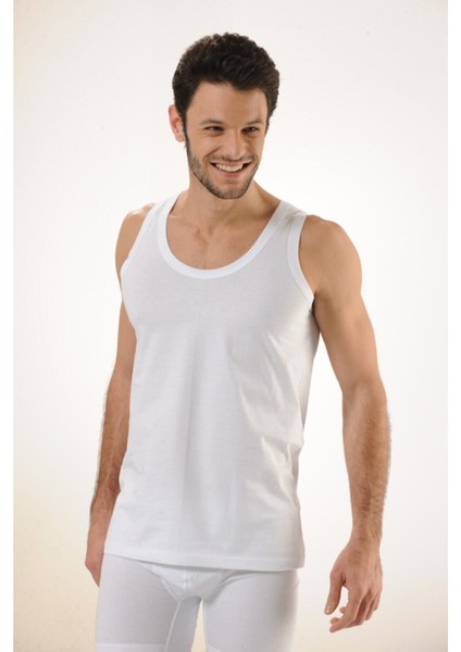 600 3'lü %100 Pamuklu Suprem Askılı Erkek Atlet - Beyaz modelleri