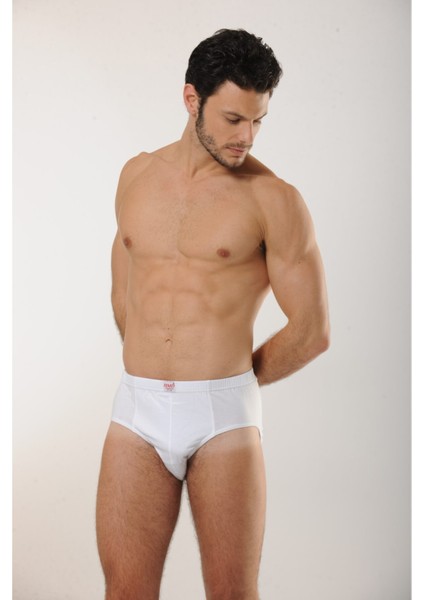 200 3'lü Pamuklu Slip Erkek Külot - Beyaz fiyatları