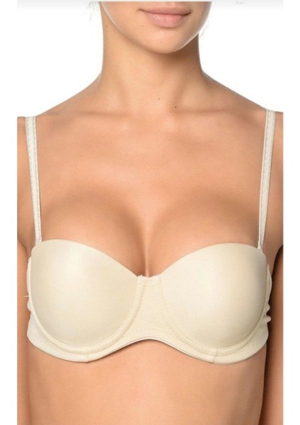 2850 Dolgulu Straplez Sütyen - Ten fiyatları