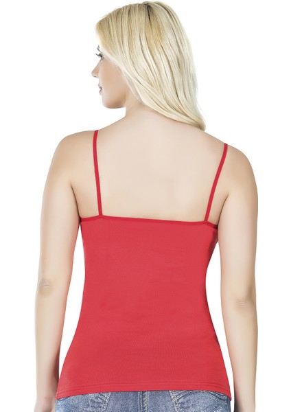 Dantelli Kadın Kırmızı Atlet 212 fiyatları