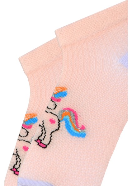 6'lı Unicorn Desen Çocuk Patik Çorap
