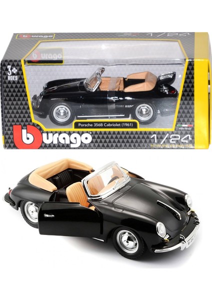 22078 1:24 Burago 1961 Porsche 356 B Cabriolet