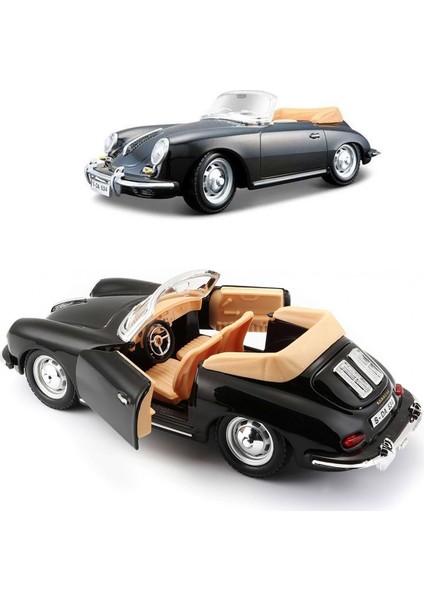 22078 1:24 Burago 1961 Porsche 356 B Cabriolet