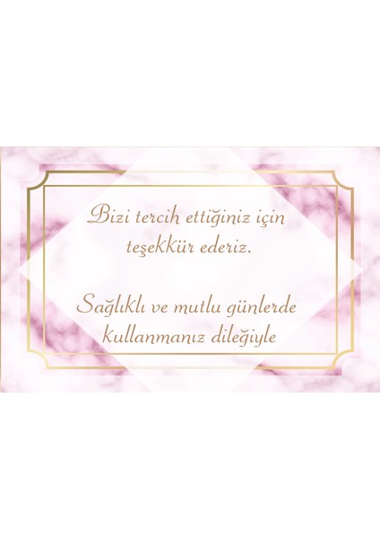 Teşekkür Kartı 5,5 x 8,5 cm