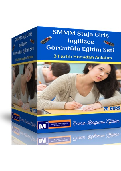 Enine Boyuna Eğitim Smmm Staja Giriş Ingilizce Görüntülü Eğitim Seti (75 Ders Videosu)