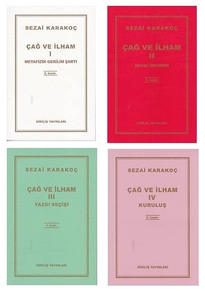 Sezai Karakoç Çağ ve Ilham 4 Kitap Set