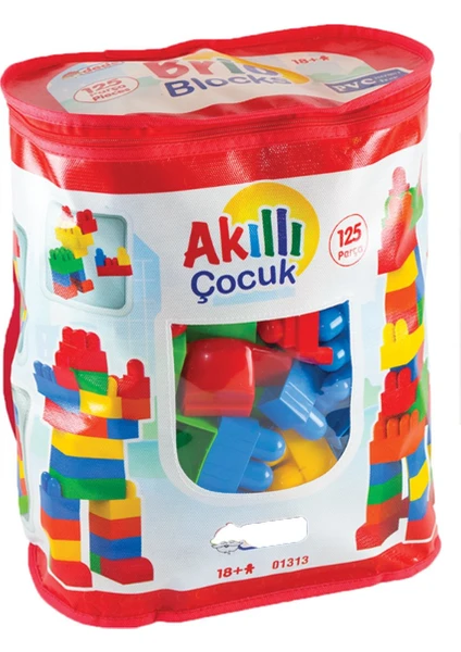 Fen Toys 01313 Akıllı Çocuk Blokları 125 Parça