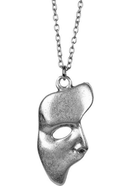 The Phantom Of The Opera Maske Eskitme Antik Gümüş Kaplama Erkek Kadın Kolye