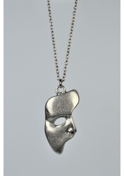 The Phantom Of The Opera Maske Eskitme Antik Gümüş Kaplama Erkek Kadın Kolye fiyatları
