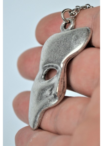 The Phantom Of The Opera Maske Eskitme Antik Gümüş Kaplama Erkek Kadın Kolye fırsatları