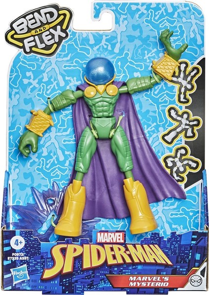 F0973 Mysterio Bend & Flex Figür / +4 Yaş / Spider-Man