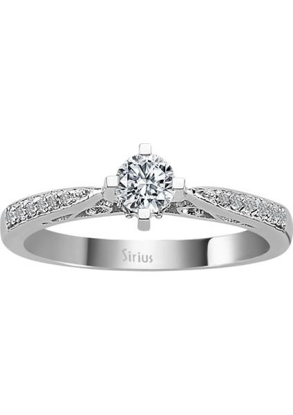 G Renk Toplam 0,42 Karat Pırlanta Tektaş Yüzük 0417R0136