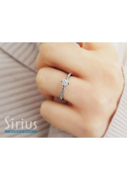 G Renk Toplam 0,42 Karat Pırlanta Tektaş Yüzük 0417R0136 fırsatları