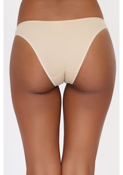0715 Kadın 6'lı Paket Likralı Elastan Bikini Külot