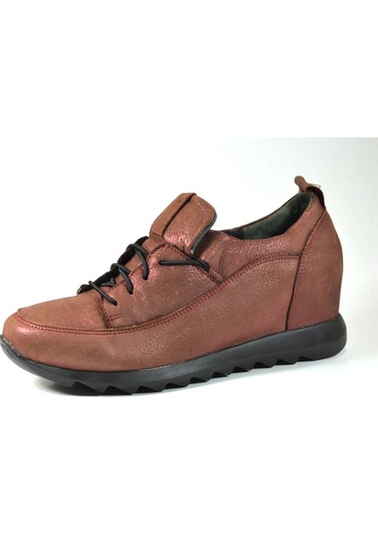 G22 Bordo Gizli Topuk Günlük Kadın Ayakkabı