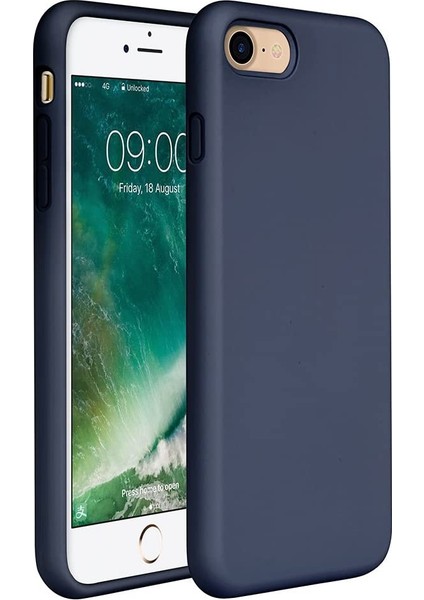 Apple iPhone 7 / 8 / Se 2020 Lansman Silikon Kılıf Lacivert
