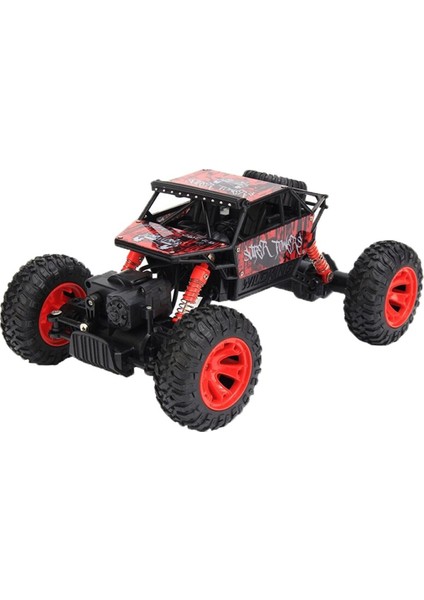 1:18 Rock Crawler 4 Çeker Kumandalı Şarjlı Arazi Aracı Kırmızı