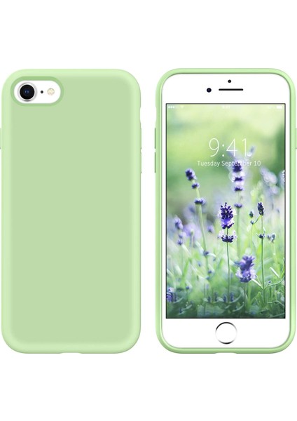 Apple iPhone 7 / 8 / Se 2020 Lansman Silikon Kılıf Fıstık Yeşil
