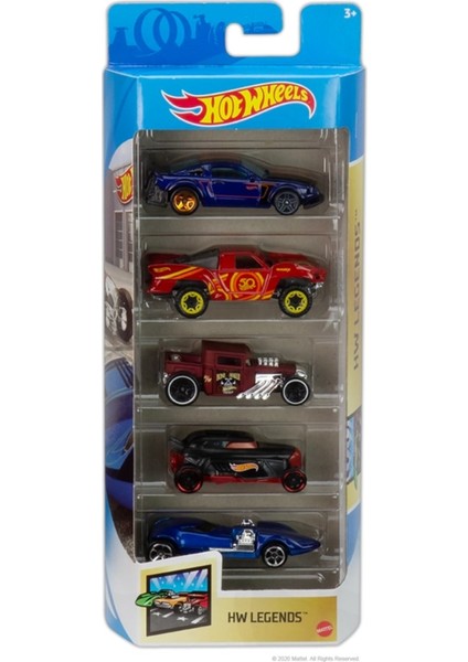 Hot Wheels Beşli Araba Seti Hw Legends