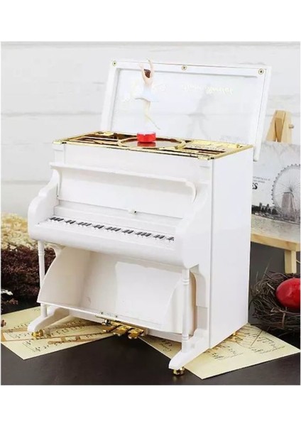 Hediye Sahibi Dans Eden Balerinli Piyano Müzik Ve Takı Kutusu