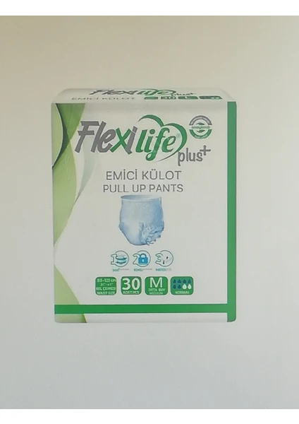 Flexilife Plus Ped Külot Yetişkin Hasta Bezi Orta Boy 30 Adet