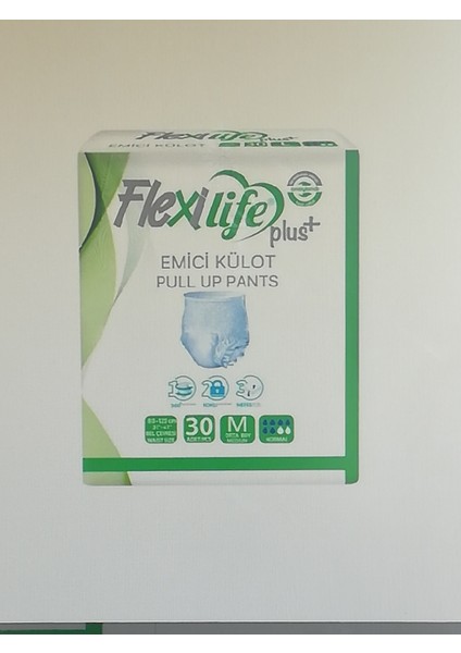 Flexilife Plus Ped Külot Yetişkin Hasta Bezi Orta Boy 30 Adet