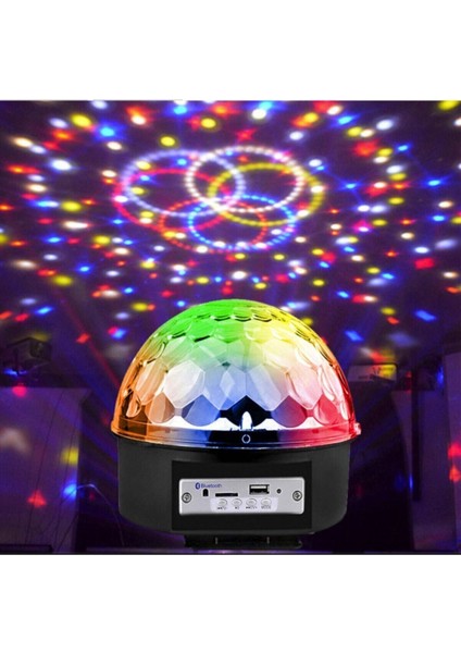 Küre Disko Topu Müzik Çalar Renkli Lazer Işıklı Bluetooth Sese Duyarlı Işıklar Disko Parti Işığı fiyatları