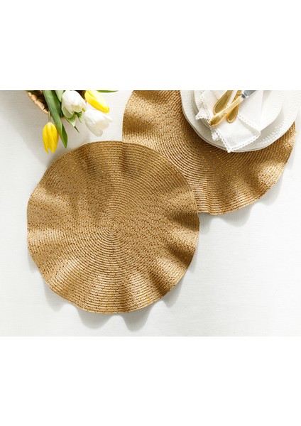 2'li Sienna Gold 38 cm Pp Amerikan Servis