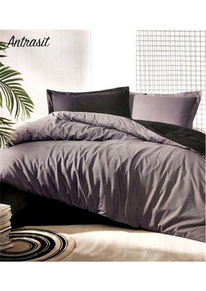 Nevresim Takımı Ranforce Çift Kişilik Antrasit Siyah Colormix fiyatları