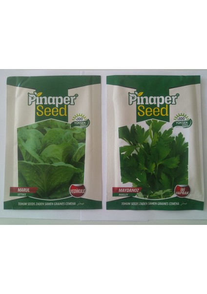 Pinaper 2 Li Set Marul Maydanoz Tohumu (10 Gr)