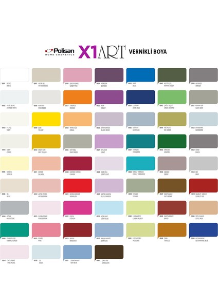 X1ART Vernikli Hobi Boyası 120 ml - 0021 Bayrak Kırmızı indirimleri