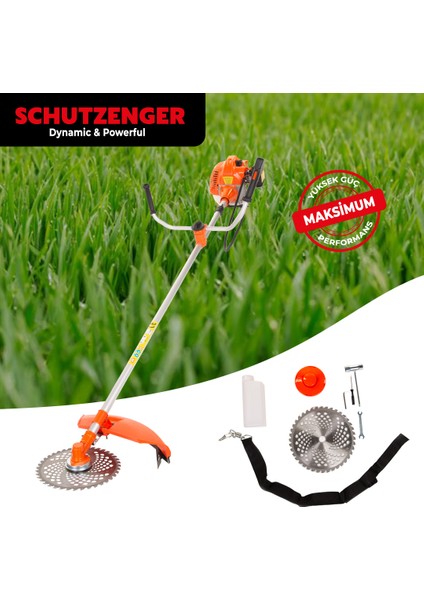 SC-Y9520B Benzinli Ot - Çim Biçme Makinesi ( Yandan )