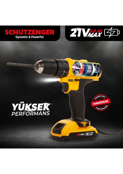 21V Darbesiz Çift Akülü Li-Ion Bataryalı Vidalama Matkap fırsatları