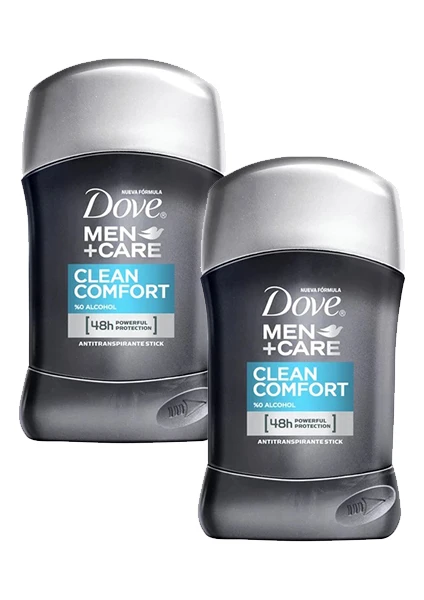 Men Clean Comfort Stick Erkek Stick Deodorant 50 ml * 2 Adet